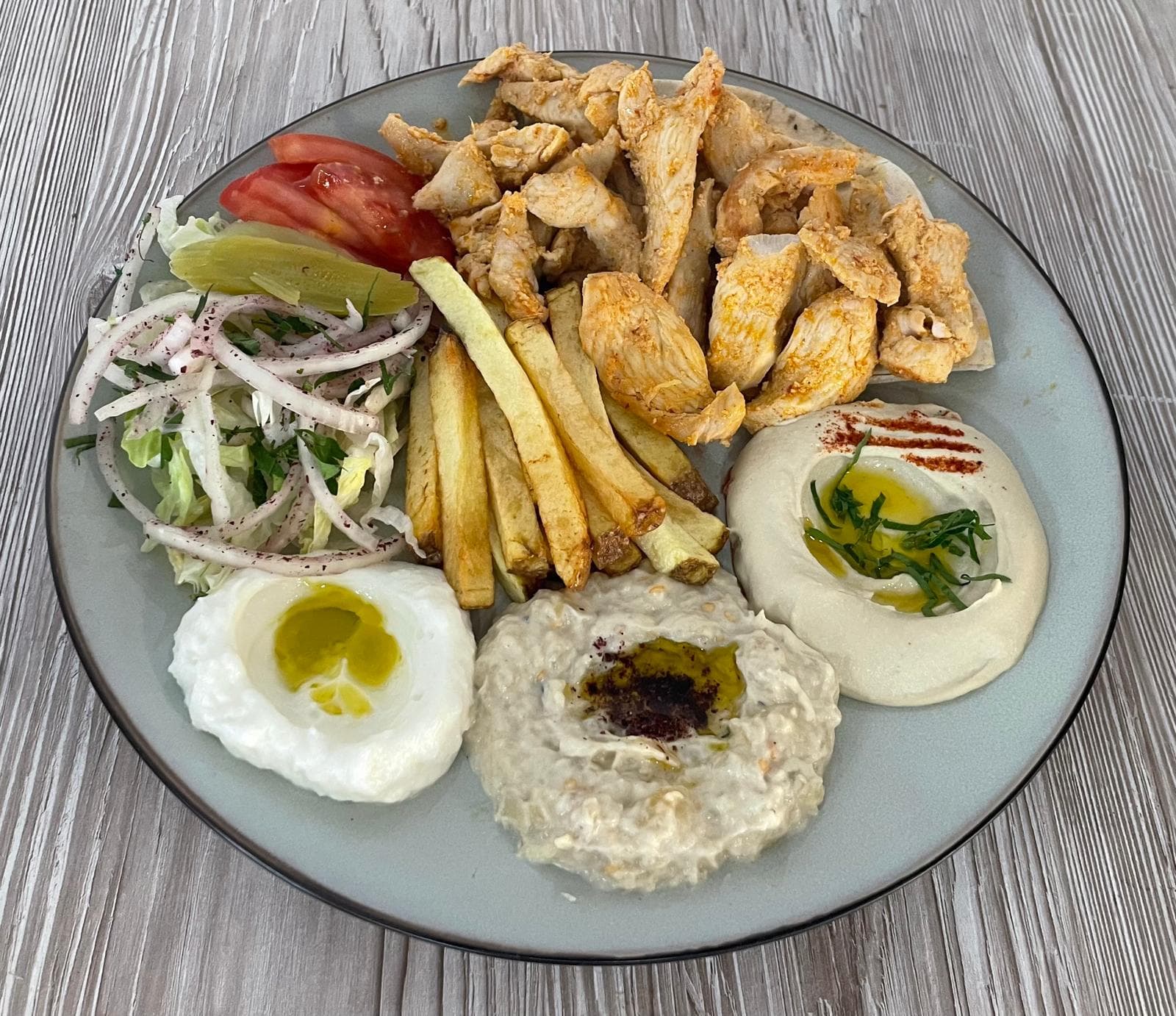 Assiette shawarma poulet